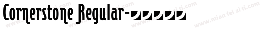 Cornerstone Regular字体转换